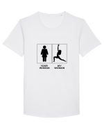 Woman Yoga Design Tricou mânecă scurtă guler larg Bărbat Skater