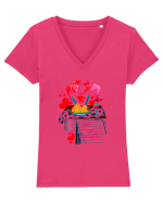 Spagetti for you Tricou mânecă scurtă guler V Damă Evoker