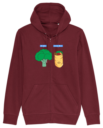 Vegan on social media Burgundy