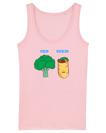Vegan on social media Cotton Pink
