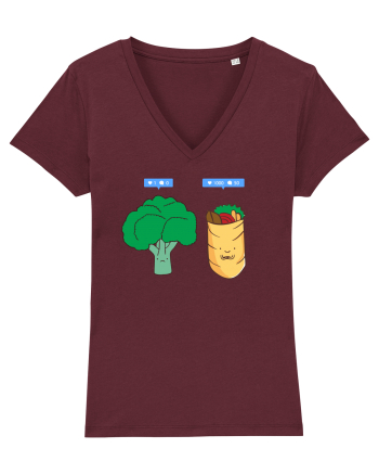 Vegan on social media Burgundy