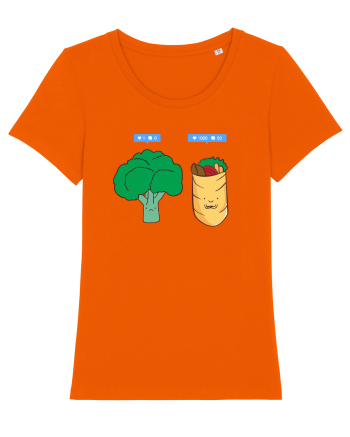 Vegan on social media Bright Orange