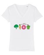 I DONUT belong here Tricou mânecă scurtă guler V Damă Evoker