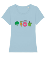 I DONUT belong here Tricou mânecă scurtă guler larg fitted Damă Expresser