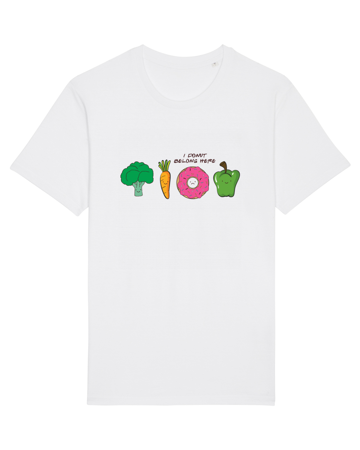 Tricou mânecă scurtă Unisex Rocker White