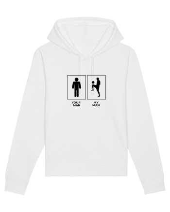 Man Football Design White
