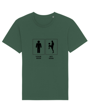 Man Football Design Bottle Green