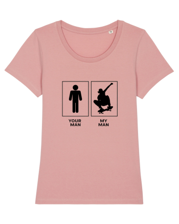 Man Skateboarding Design Canyon Pink