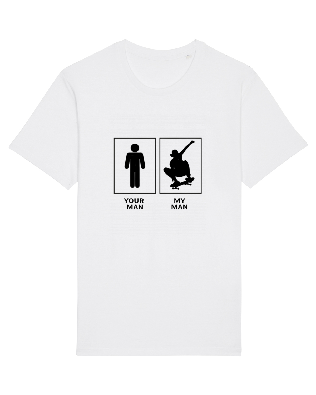 Tricou mânecă scurtă Unisex Rocker White