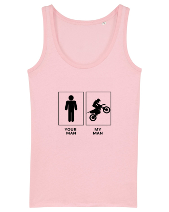 Man Biker Design Cotton Pink