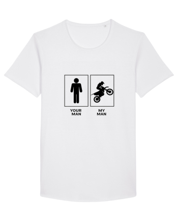 Man Biker Design White