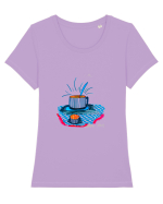 Soup for you Tricou mânecă scurtă guler larg fitted Damă Expresser
