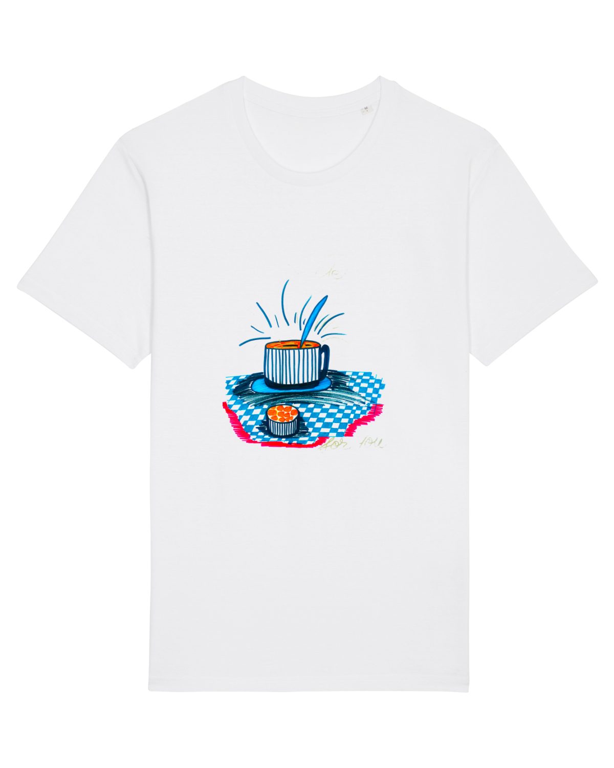 Tricou mânecă scurtă Unisex Rocker White