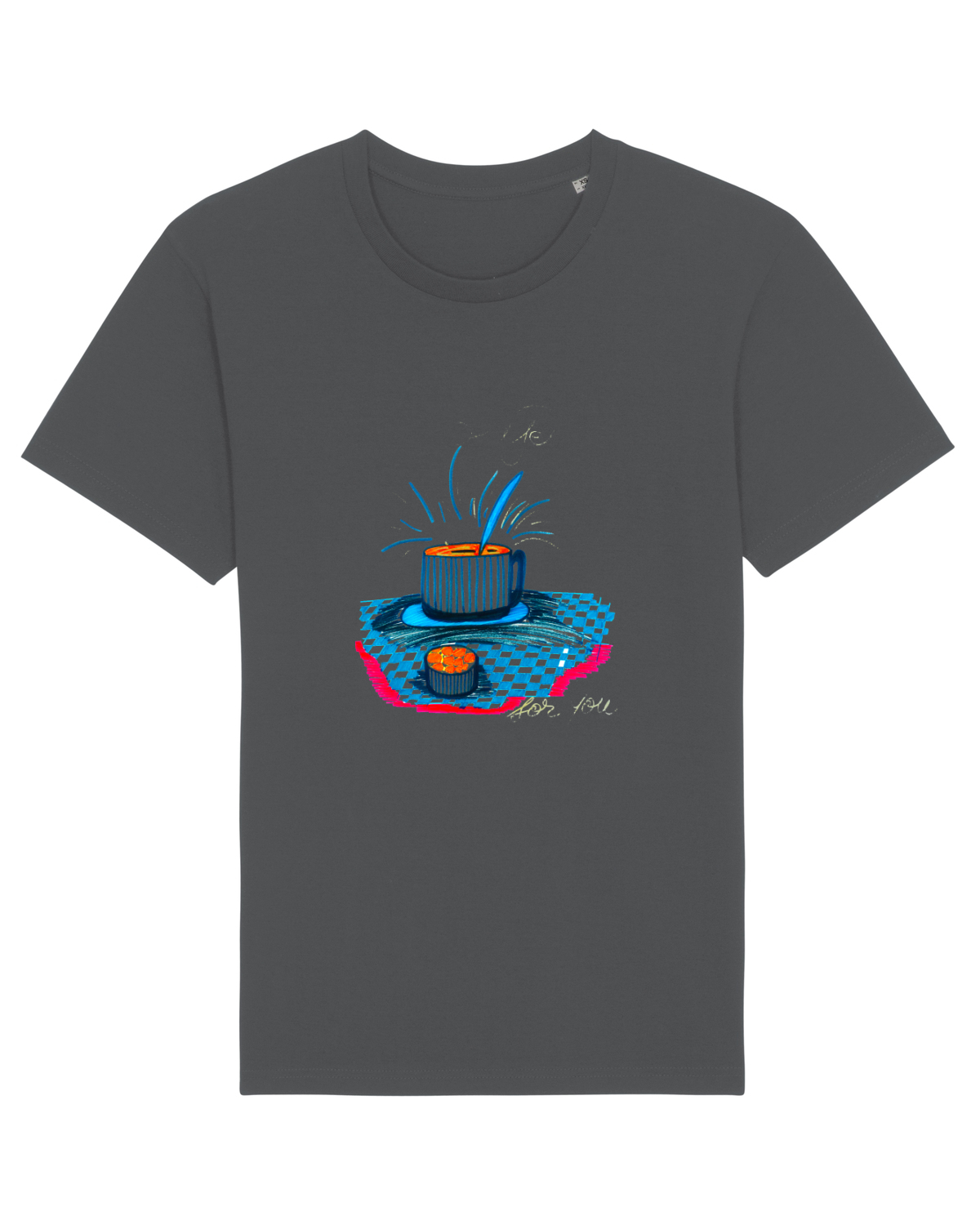 Tricou mânecă scurtă Unisex Rocker Anthracite
