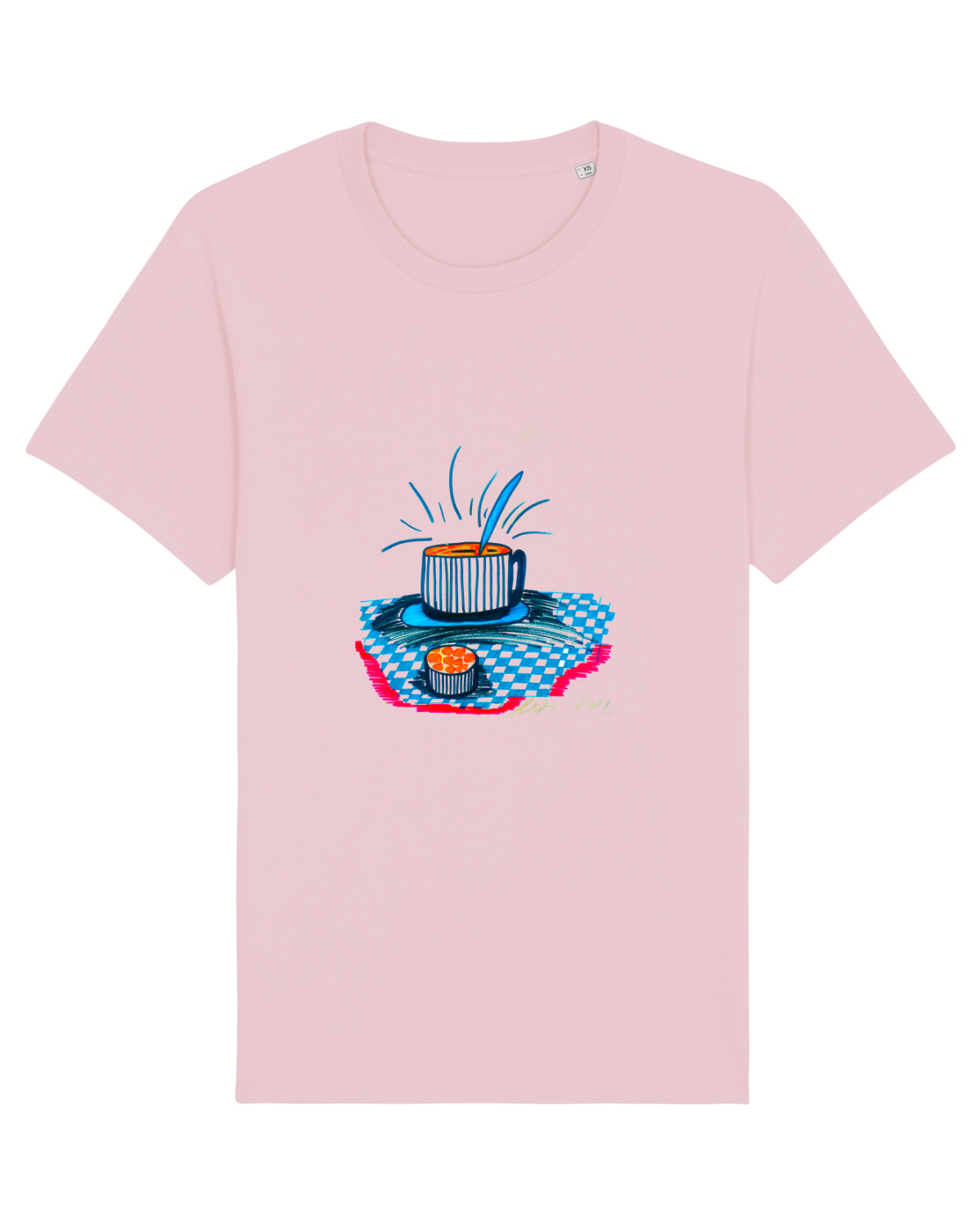Tricou mânecă scurtă Unisex Rocker Cotton Pink