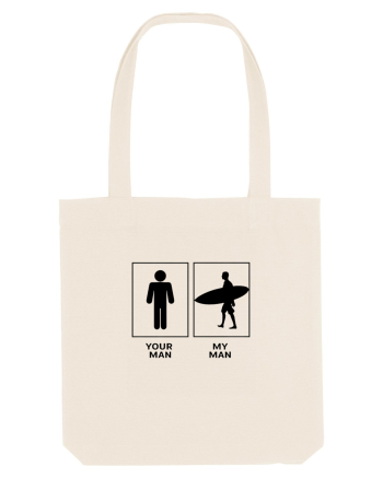 Man Surfing Design Natural