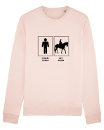 Man Horse Riding Design Bluză mânecă lungă Unisex Rise