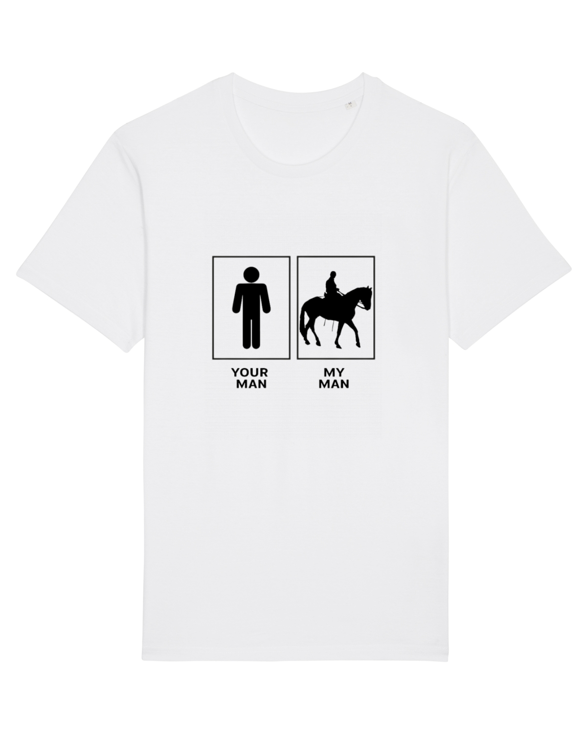 Tricou mânecă scurtă Unisex Rocker White