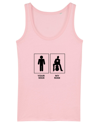 Man Guitar Design Cotton Pink