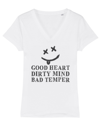 good heart gray White