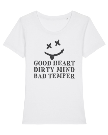 good heart gray White
