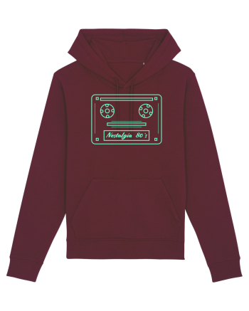 Nostalgia cassette 80`s Burgundy