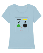 Wow Babe Design Tricou mânecă scurtă guler larg fitted Damă Expresser