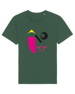 Pink Faces Design Tricou mânecă scurtă Unisex Rocker