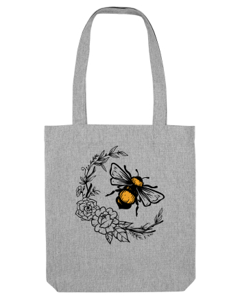 Bee Floral Heather Grey
