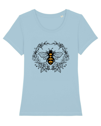 Bee Floral Sky Blue