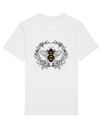 Bee Floral Tricou mânecă scurtă Unisex Rocker