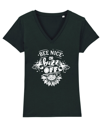 Bee Nice Or Buzz Off Black