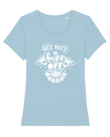 Bee Nice Or Buzz Off Sky Blue