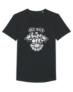 Bee Nice Or Buzz Off Tricou mânecă scurtă guler larg Bărbat Skater