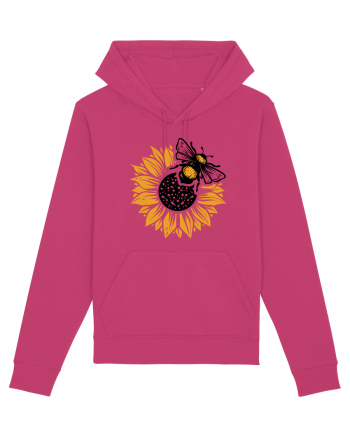Bee Sunflower Raspberry