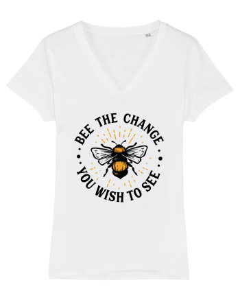 Bee The Change You Wish To See White