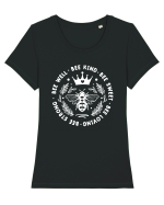 Bee Well Kind Sweet Loving Strong Tricou mânecă scurtă guler larg fitted Damă Expresser