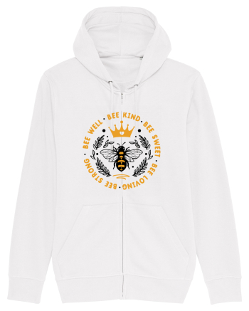 Bee Well Kind Sweet Loving Strong White