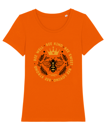 Bee Well Kind Sweet Loving Strong Bright Orange