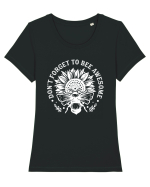 Don't Forget to Bee Awesome Tricou mânecă scurtă guler larg fitted Damă Expresser