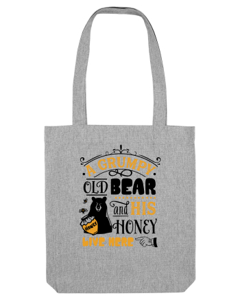 Grumpy Old Bear Heather Grey