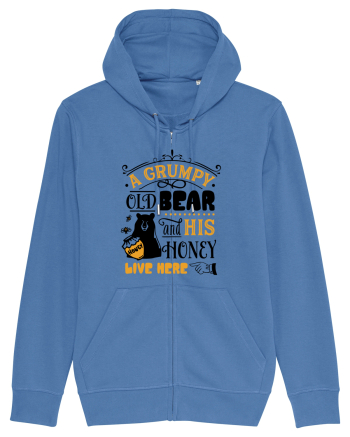 Grumpy Old Bear Bright Blue