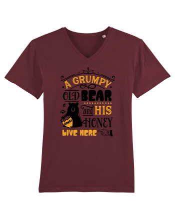 Grumpy Old Bear Burgundy