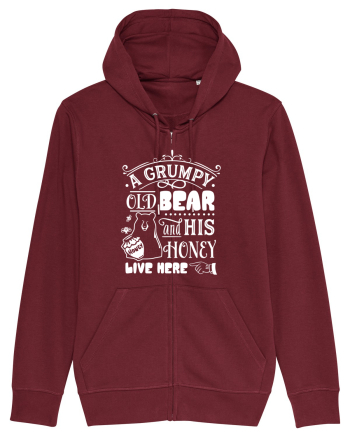Grumpy Old Bear Burgundy