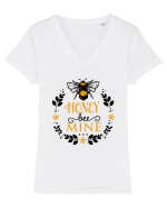 Honey Bee Mine Tricou mânecă scurtă guler V Damă Evoker
