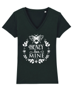 Honey Bee Mine Tricou mânecă scurtă guler V Damă Evoker