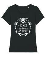 Honey Bee Mine Tricou mânecă scurtă guler larg fitted Damă Expresser