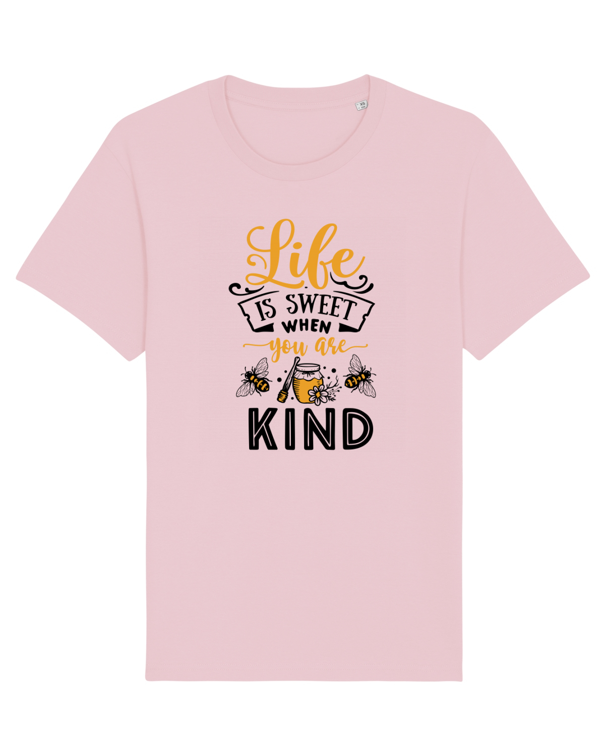 Tricou mânecă scurtă Unisex Rocker Cotton Pink