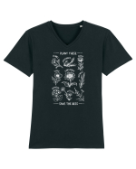 Plant These And Save The Bees Tricou mânecă scurtă guler V Bărbat Presenter