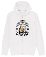 She Works Hard For The Honey Hanorac cu fermoar Unisex Connector